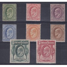 MALVINAS 1904 Yv. 18/25 SERIE COMPLETA NUEVA CON GOMA PLENA MUY LINDOS 600 EUROS